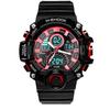 Men's Waterproof Dual Display Sports Watch with Shockproof Multifunctional Quartz