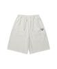 WACKY WILLY Wide Sweat Double Knee Shorts Light Grey