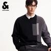 Jack & Jones Men's Color Block Round Neck Sweater