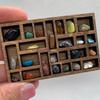Miniature Trinket Shelf Wooden Miniature Jewelry Stand Crystal Ornament Display Holder Mineral Specimen Storage Rack