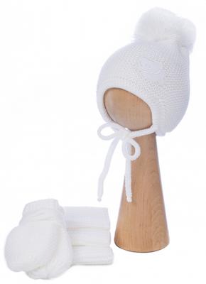 Baby Hat + Scarf + Gloves, Size: 0-2 Months
