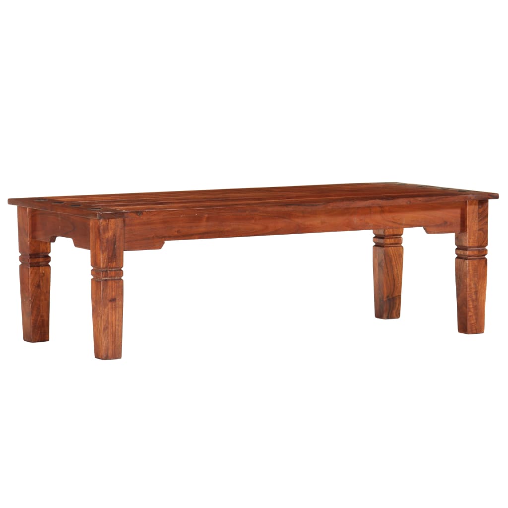 Coffee Table 110 X 50 X 35 Cm Solid Acacia Wood