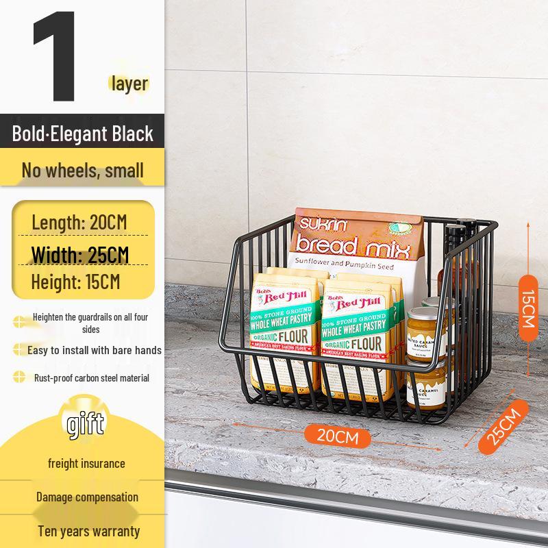 Multi-layer Floor-standing Fruit & Veggie Basket Rack for Kitchen & Home