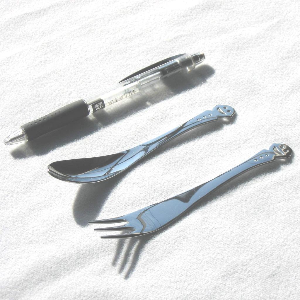 Nagao Boku Coffee Spoon Small Fork Set Made In Japan & (2 Pieces) -