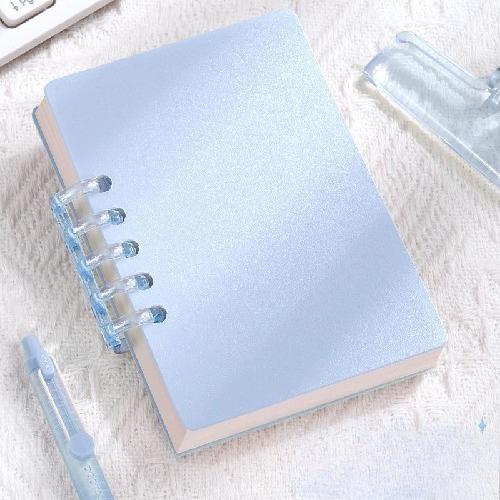 80 Sheets Square Lined A7 Pocket Notebook - High Quality Loose-leaf Mini Diary Book for Student School Supplies