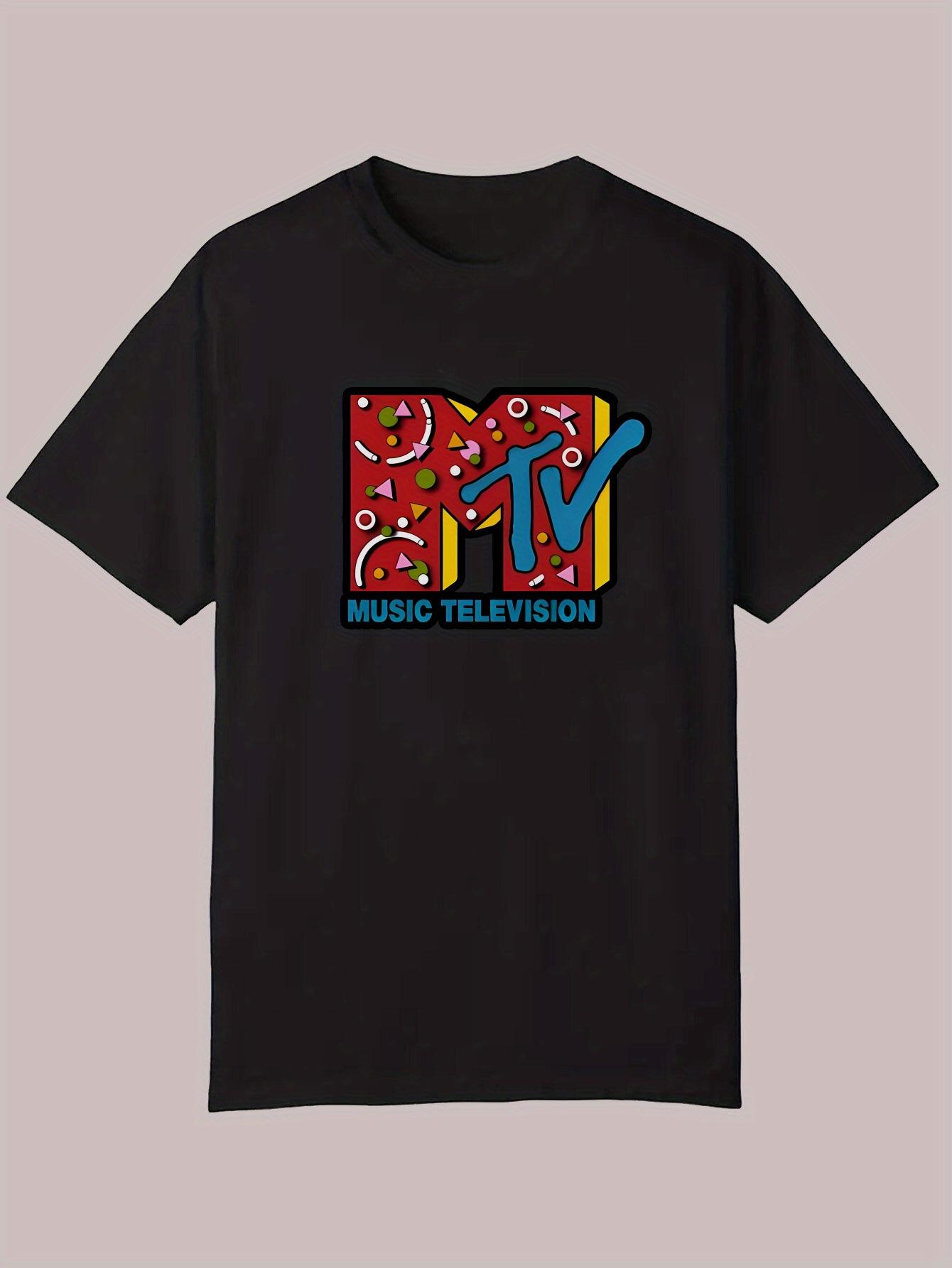 Casual Summer T-shirt - MTV Music Television Graphic XXXL