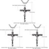 Retro Geometric Titanium Steel Men's Cross Pendant Necklace Personalized Steel Chain Jewelry Wholesale