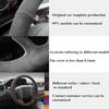 Car Steering Wheel Cover Hand-Stitched Soft Black Genuine Leather Suede For BMW F20 F21 F22 F23 F30 F31 F34 F32 F33 F36