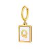 26 Letter Earrings Diy Stainless Steel Shell Letter C Earrings Gold Women'S Earrings, Jewelry Ed-637