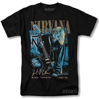 Nirvana Shirt Kurt Cobain Rockkonzert Tour Vntg Grafikdesign T-Shirt
