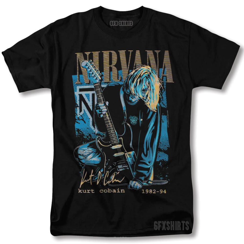 

26 Nirvana Shirt Kurt Cobain Rock Concert Tour Vntg Graphic Design T-Shirt Unisex T-Shirt XXXXL