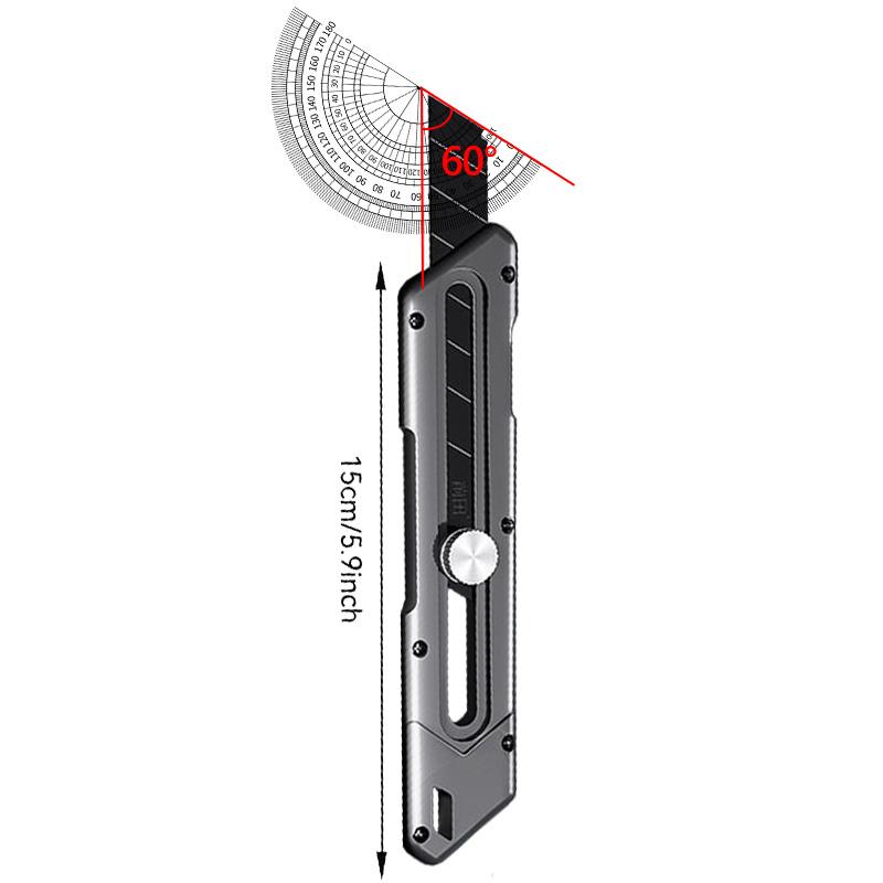 Utility Knife Heavy-Duty Thickened Zinc Alloy Wallpaper Knife Industrial Grade Durable Multifunctional Stainless Steel