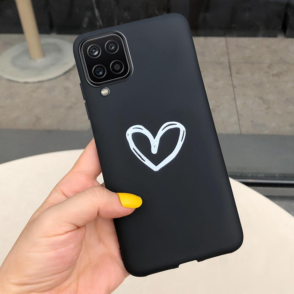 For Samsung Galaxy A12 Case Samsung A42 5G Lovely Heart Cover Back Fundas For Samsung A 12 SM-A125F SM-A426B A 42 5G Phone Cases