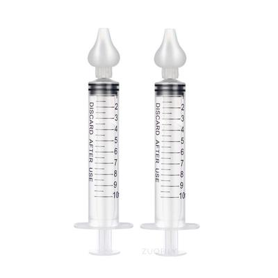 2Pcs Nadel Rohr Nasensauger Baby Pflege Nasensauger Reiniger 10ML Baby Rhinitis Nasen Washer Aspirador Nasen de Plastico