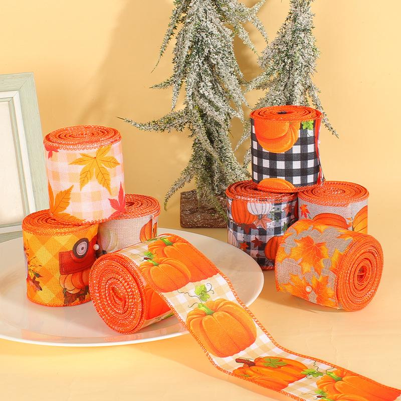 5m Harvest festival decor ribbon, thanksgiving festival decorative ribbon