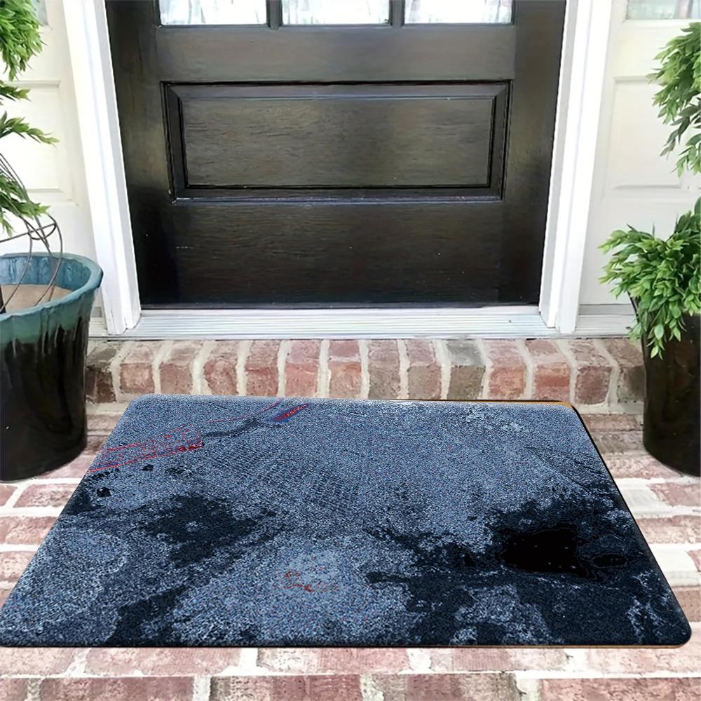 Marvel Cartoon Printed Themed Rug | Spider-Man Hero League City Adventure - Patterned Design Doormat | 80X50 Rectangular Shape
