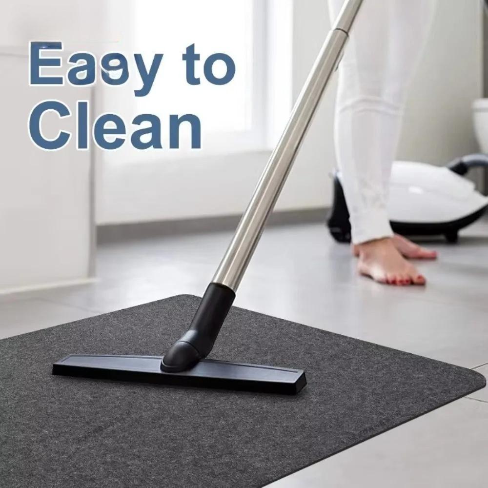 Non-Slip 60x90cm Office Swivel Chair Mat Auto-Adhesive No Mark Floor Protector Carpet for Computer Gaming Chairs Home Decorative