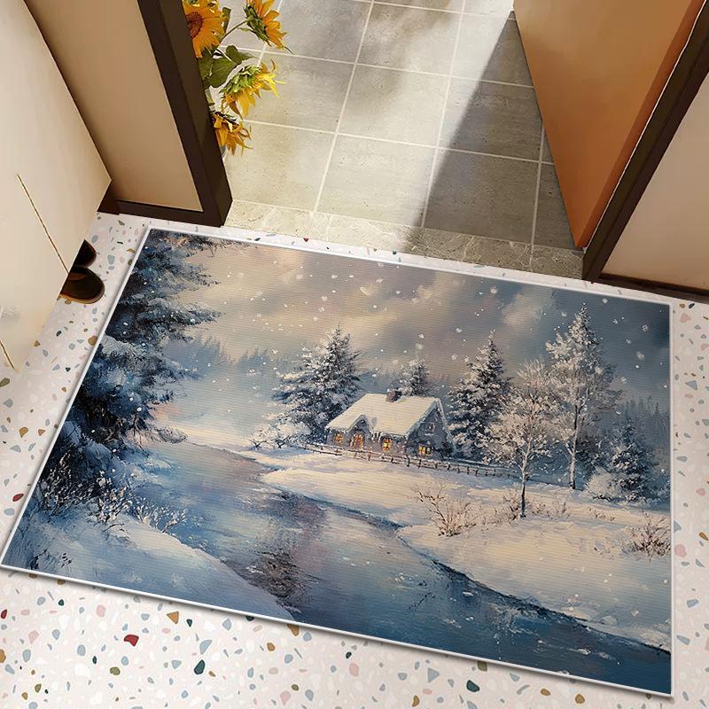 

Entrance Floor Mat, Entrance Door Floor Mat, Bedroom Foyer Carpet, Home Stain-resistant, Cuttable, Water-absorbent Entrance Door Mat 40 * 60cm diatom mud