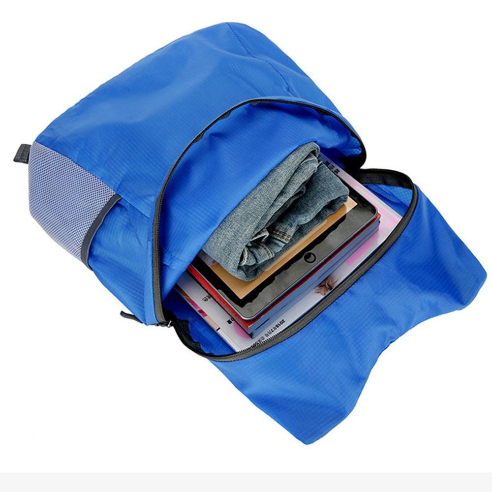 Zipper Lightweight Nylon Bag with Drawstring Storage Bags Foldable Backpack Portable   Travel