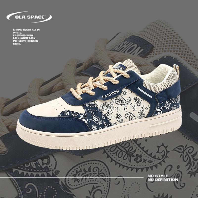 Autumn trend student breathable casual shoes low-top board shoes versatile flat-bottomed sports men's shoes