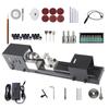 Mini Lathe Beads Polisher Machine Woodworking Craft DIY Rotary Tool Universal Set US Plug