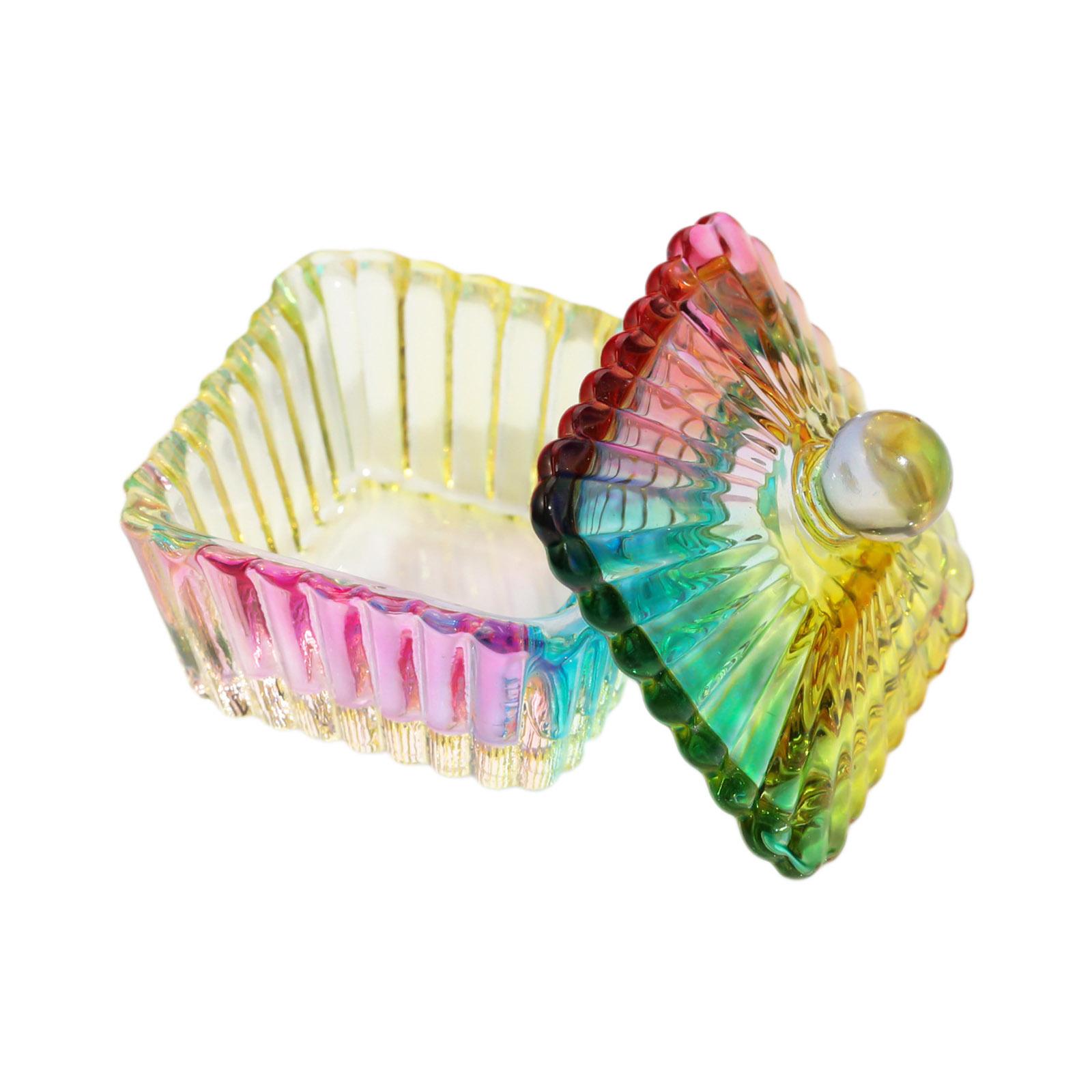 

Стеклянная чаша для дизайна ногтей в форме сердца, хрустальная стеклянная чаша с крышкой, жидкая хрустальная чаша для ногтей, хрустальная чаша для салона красоты 8