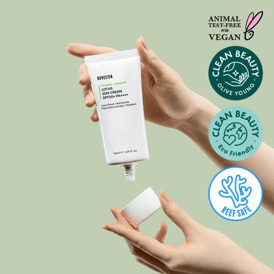 [Sensitive soothing/good for irritated skin] Rovectin calming lotus water sunscreen 35ml 1+1 plan, Korea sunscreen