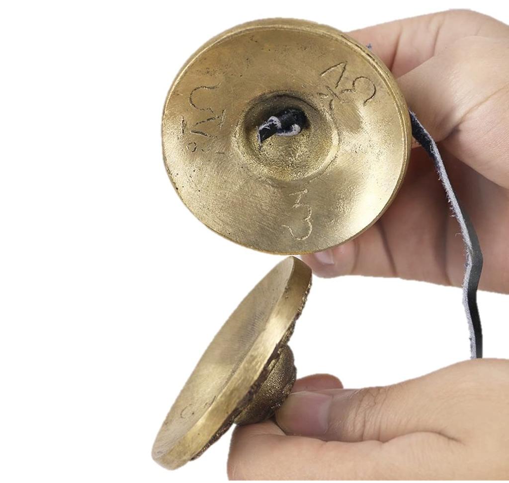 ST TS Tibetan Bell, Yoga, Meditation, Tingsha Bell, Tibetan Bell, Tibetan Cymbal, Percussion Instrument, Feng Shui, Tingsha (01 Six-Syllable Mantra)