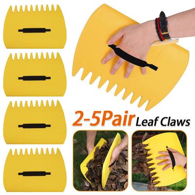 Leaf Grabbers Comfortable Handheld Leaf Rake Serrated Outdoor Leaf Trap for Picking Up Leaves Grass for Clippings Shrubs Garbage