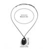 4 Colors Minimalist Wine Red Black Acrylic Long Pendant Necklace For Women Vintage Leather Rope Chain Sweater Chain New