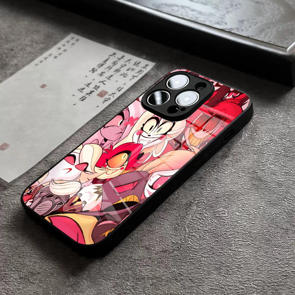 Hazbin Hotels Alastor Handyhülle Für IPhone 16 Pro Max 14 17 Air 12 15 11 13 Mini X XR XS Max SE Glasabdeckung