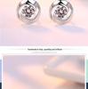 Sterling Silver Rose Love Stud Earrings - Simple & Elegant Design