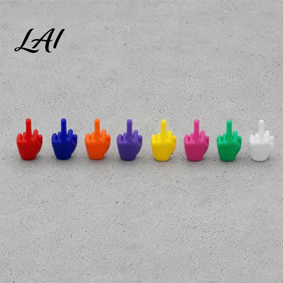 Funny Office Humor Gifts Mini Middle Finger Figurine Tiny Hand Desk Decor Gag Gift for Adults Ornaments Colorful Novelty Prank Toy Desk,