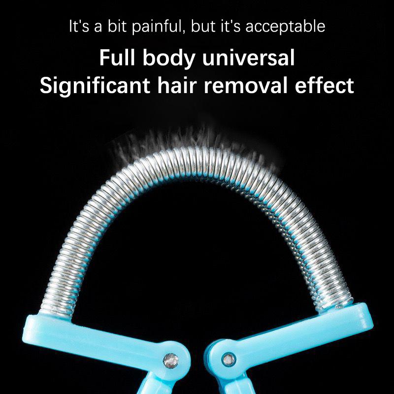 3 barvy Odstraňovač chloupků na obličeji Bezpečný ruční pružinový váleček Depilace chloupků knírek Masáž péče o pleť Beauty Nástroj na odstranění chloupků
