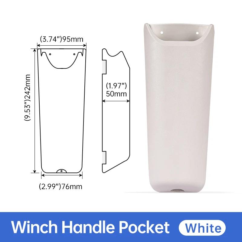 

Durable Winch Handle Pocket – Compact Storage for Sailboat/Yacht (Easy Install, Water-Resistant) белый