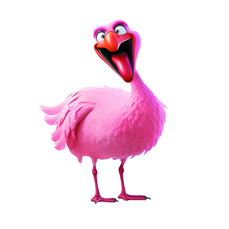 DS40#10.5x15cm  Funny Flamingo Car Stickers Vinyl Waterproof Motorcycle Stickers