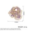Women's Light Luxury Design Camellia Three-Dimensional Imitation Pearl Brooch Fashionable And Versatile Niche Design Brooch