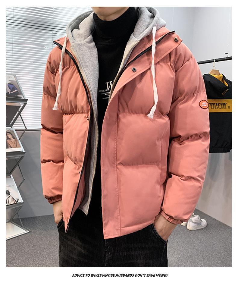 Men's Loose Casual Cotton Jacket Long Hip-Length Warm Winter Daily Coat