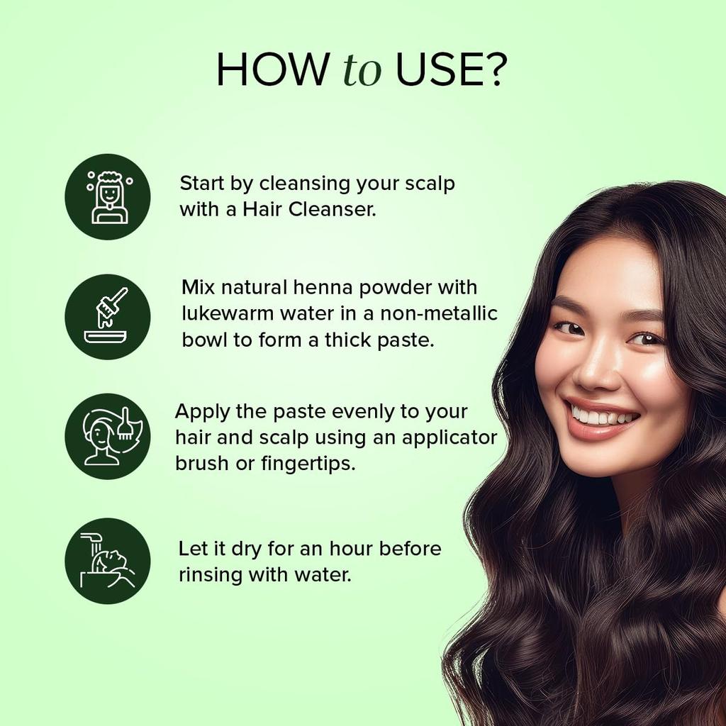 Khadi Natural Herbal Henna Organic Powder 100g – Green Heena Hair Colour for All Hair Types