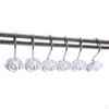 12 Piece Bathroom Resin Rose Shower Curtain Hook Hanger Holder