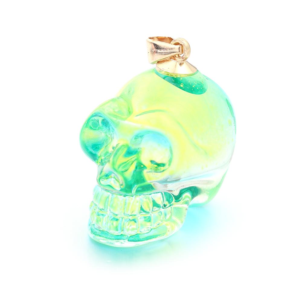 2025 New Punk Skull Pendants Lampwork Charm Pendants for Jewelry Making Skeleton Pendant DIY Necklace Christmas Gift Wholesale