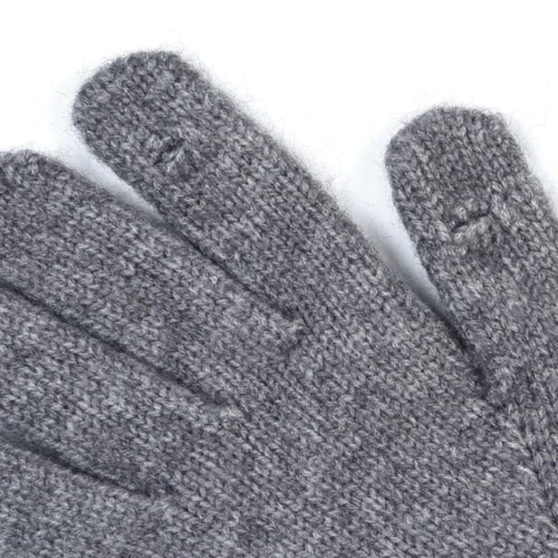 nick&NICOLE NICOLE RIBBED KNIT GLOVES_CHARCOAL