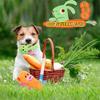 2 in 1 Cute Plush Snuffle Corn Caggabe Carrot Pet Toys Squeaky Interactive Toy for Dogs with Sound