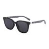 Stylish Large Frame Retro Sunglasses, UV Protection, Polarized Wood Grain Design for Men & Women, Slimming Effect for Broader Faces.