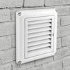 Upgrades Square Slanted ABS Louvered Vents Cover Outdoor Wall Weatherproof Guards Simple Installation for Dryer Bathroom