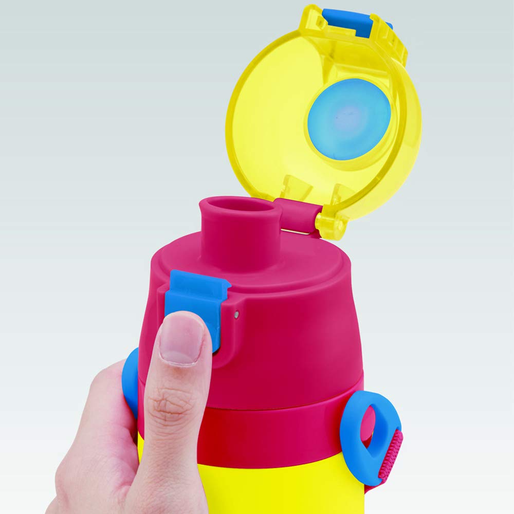 Skater Stainless Steel Water Curious George for Boys Children's Bottle, Design, 470ml, (SDC4-A)