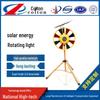 Solar-Powered Rotating Traffic Safety Signal Light