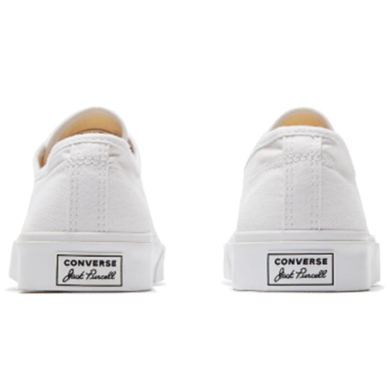 Converse Jack Purcell Open Smile Classic Simple Low-top Canvas Shoes Unisex White