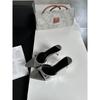 European and American New Simple One word High Heels Sexy Pointed Thin Heels Cool Slippers