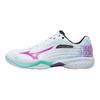 Mizuno Wave Claw 2 Lightweight Shock Absorbing Non-Slip Breathable Low-Top Badminton Shoes Unisex sneaker White Purple 71GA211030